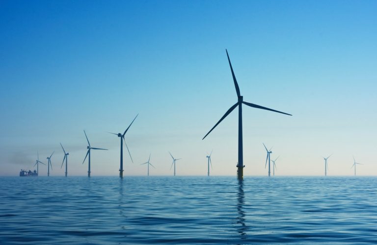 Windmills in the sea.